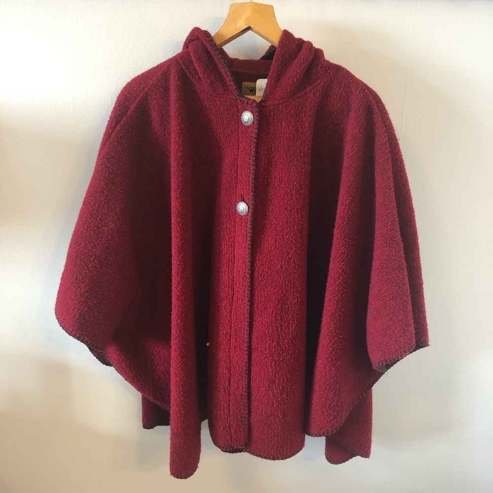Bear Ridge Wool Blend Cape Poncho